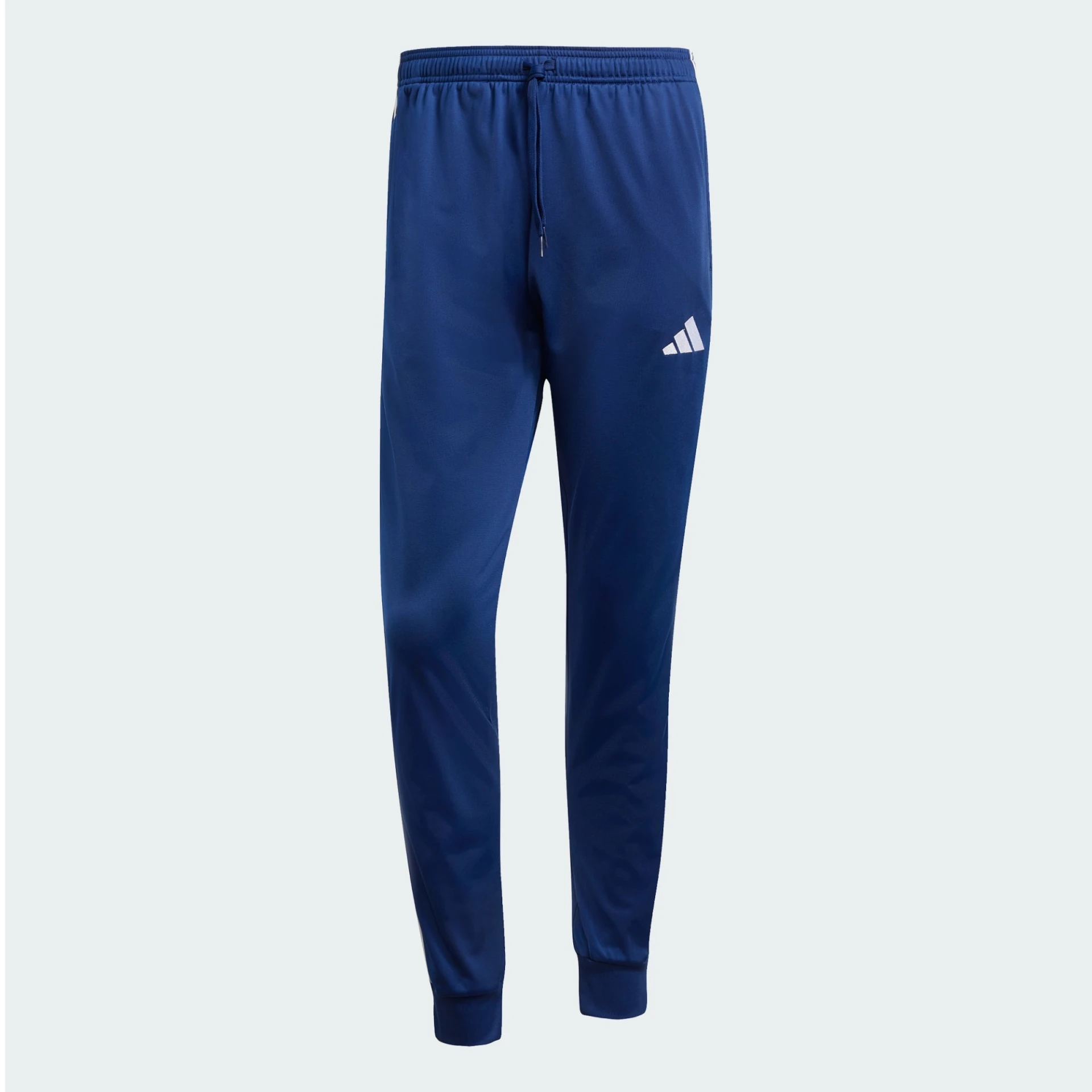 Pantalones deportivos cónicos de tricot con 3 rayas